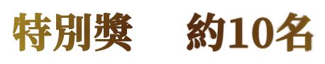特別獎　 約10名